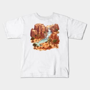 Fantasy Desert Tropical Oasis Kids T-Shirt